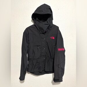 Vintage The North Face EXTREME LIGHT Women’s Hooded Rain Jacket BLACK SIZE 6